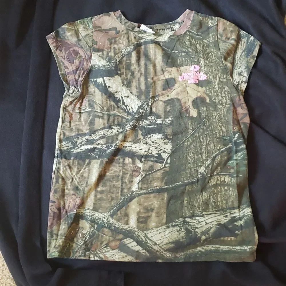EUC Mossy Oak Break-up Infinity Camo Camouflage T-Shirt Youth Sz XL